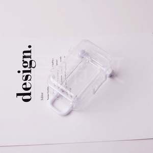 Valise ultra-compacte à roulettes extensibles, transparente, pour bijoux, mignonne, en plastique, vente en gros, directement de l'usine - Product Image 4