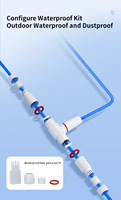 Adaptador PoE 2 en 1 Plug-and-Play con Salida de 12V CC y Divisor Ethernet de 100Mbps para Cámaras IP sin PoE y Dispositivos de Seguridad CCTV