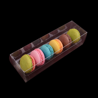 2 4 6 12 24 Boîte d'emballage en plastique transparent Macaron Inserts pour macarons Plateau à blisters avec boîtes transparentes