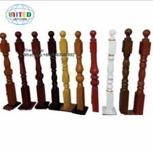 דקורטיבי מדרגות עץ מעקה/מעקה/צירים עץ מדרגות עמוד - Product Image 3