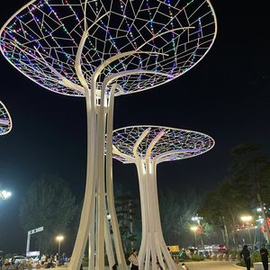 Haute qualité en acier inoxydable arbre Sculpture fée lumière esprit lampe IP65 évalué paysage chine usine pour les décorations de noël - Product Image 3