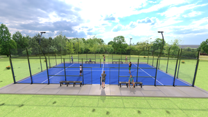 Pista de Pádel Resistente Phuoc Thinh para Interiores y Exteriores, Estructura de Acero Galvanizado, Césped Artificial, Exportación - Product Image 2