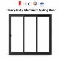 Porte coulissante de patio en aluminium à rupture de pont thermique, standard commercial australien moderne, conforme aux normes AS2047/AS2208/AS4666/AS1288/AGWA