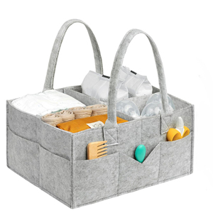 Grand Organisateur Portable pour Couches de Bébé avec Poignée, Panier de Rangement pour Couches, Organisateur de Couches pour Bébé - Product Image 1