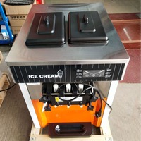 Machine à glace molle électrique portable, mini sorbetière pour parcs d'attractions et magasins de proximité