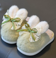 Chaussons chauds antidérapants de haute qualité avec un design à nœud, souples, confortables, douillets pour la maison, sandales intérieures moelleuses