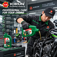 Huile moteur pour moto 10W-50 4T, huile de base API SJ JORUN CRYSTAL 300, climat chaud, conduite à grande vitesse, vente en gros aux magasins de motos
