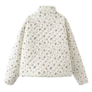 Kippo Luxe Femme Floral Épais Full-print Automne-hiver Rembourrage ample et chaud Coupe-vent Col montant <span class=keywords><strong>Manteau</strong></span> - Product Image 2