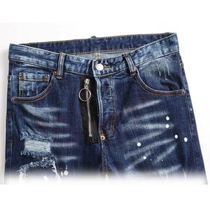 Men-Blue Jeans Italian-Style Stretched-High Quality Male Slim-Fit Denim-Pantalones - Product Image 3