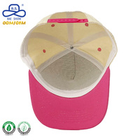 HAT Factory Custom 100% Polyester Denim Baseballpetten Kleurblok Street Hip Hop Stijl Snapback Pet voor Unisex Reizen