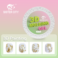 Gel UV 3D moulé à la française en gros, marque privée, écologique, pour salon et DIY, certifié CPNP, longue durée LED/UV, non toxique