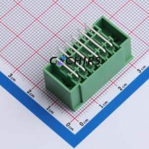 DB2ERHBM-3.5-2*6P-GN Plug-in Terminal Block Bent Lead Through Hole,P=3.5mm Board-to-Board / Socket - Closed Screw Fixing 2x6P - Product Image 2
