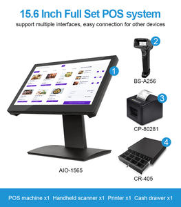 <span class=keywords><strong>Precio</strong></span> de Fábrica Sistema POS Completo Todo en Uno con Pantalla Táctil Máquina de Caja Registradora para Supermercado - Product Image 3