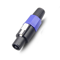 Connecteur audio jack mâle 4 broches NL4FC de haute qualité, câble Polo avec prise Speakon 4 pôles pour haut-parleurs stéréo mâles