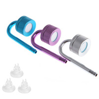 Argent violet bleu Aquarium CO2 diffuseur système 5W plastique plante aquatique atomiseur de dioxyde de carbone pour aquarium pour salon