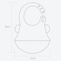 Bavoirs pour enfants en silicone sans BPA, personnalisables avec logo, motif girafe de dessin animé, fermeture à bouton, jetables, imperméables, service OEM, emballage