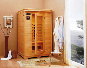 Moderne 6-Personen Infrarot-Sauna Nass-Trocken-Raum Traditionelles Hemlock-Holz Trockendampf Computergesteuertes Bedienfeld Gesundheit Gewerbliche Nutzung - Product Image 2