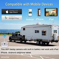 IPoster pour Van camion véhicule sans fil magnétique caméra de recul base d'attelage batterie rechargeable connecter IOS Android caméra mobile
