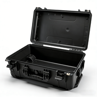 Valise de transport robuste en plastique PP étanche IP67 avec poignée télescopique et mousse de rembourrage, 559x358x233mm, prix usine, OEM