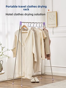Tendedero <span class=keywords><strong>de</strong></span> Ropa Plegable Telescópico <span class=keywords><strong>de</strong></span> Acero Inoxidable Portátil para Hotel y Viajes - Product Image 3