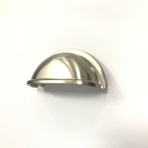 Customized Color <strong>Brush</strong> Nickel Zinc <strong>Kitchen</strong> Hardware Cabinet Door Europe Cup Pull <strong>Handle</strong> 3inch 76mm Drawer Dresser Cup <strong>Handle</strong> - Product Image 5