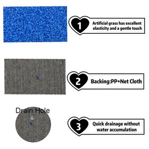 Césped Artificial <span class=keywords><strong>para</strong></span> Pista de Pádel, Césped Sintético de PE de 12 mm <span class=keywords><strong>para</strong></span> Pista de Tenis de Pádel, Suelo Deportivo Resistente al Desgaste y Anti-UV - Product Image 5