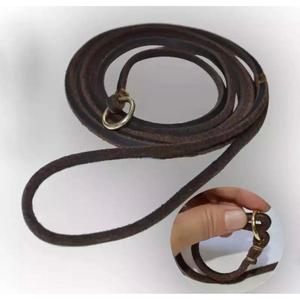 Correa de cuero para entrenamiento de perros-12 pies marrón - Product Image 1