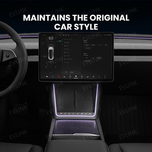 RGB Năng Động Môi Trường Xung Quanh Ánh Sáng Giao Diện Điều Khiển Chuyển Đổi Điều Khiển Cảm Ứng Nút Với Sạc Không Dây Cổng Cho Tesla Mô Hình 3 Cao Nguyên của Tôi Cây Bách Xù - Product Image 6