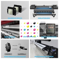 Imprimante Grand Format Multifonction 3,2 m I3200 Têtes Directe sur Papier de Transfert Thermique Vêtements de Sport T-shirts Polo Traceur Sublimation