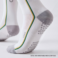 Chaussettes de sport personnalisables pour adolescents et adultes, chaussettes de compression, absorbant la transpiration, chaussettes de football antidérapantes, chaussettes de cyclisme avec logo personnalisé, chaussettes de printemps
