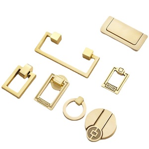 JAYHOO Tiradores de Latón Estilo Chino para Muebles, Forma Geométrica, Herrajes Duraderos para Cajones - Product Image 5