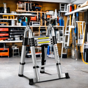 Fabricants d'escaliers pliants en aluminium, échelle télescopique isolante rétractable pour grenier, fermeture douce, pliable, utilisation en extérieur - Product Image 3