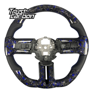 Volante de Fibra de Carbono Forjado Personalizado para Ford <span class=keywords><strong>Mustang</strong></span> S197 2005-2014 GT Coupe GT500 Shelby <span class=keywords><strong>Boss</strong></span> <span class=keywords><strong>302</strong></span> - Product Image 1