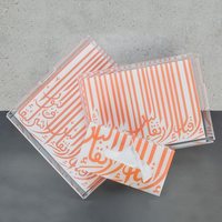 Plexi transparent calligraphie arabe conçu joli motif acrylique plateau usine conception personnalisée acrylique Collection ensemble