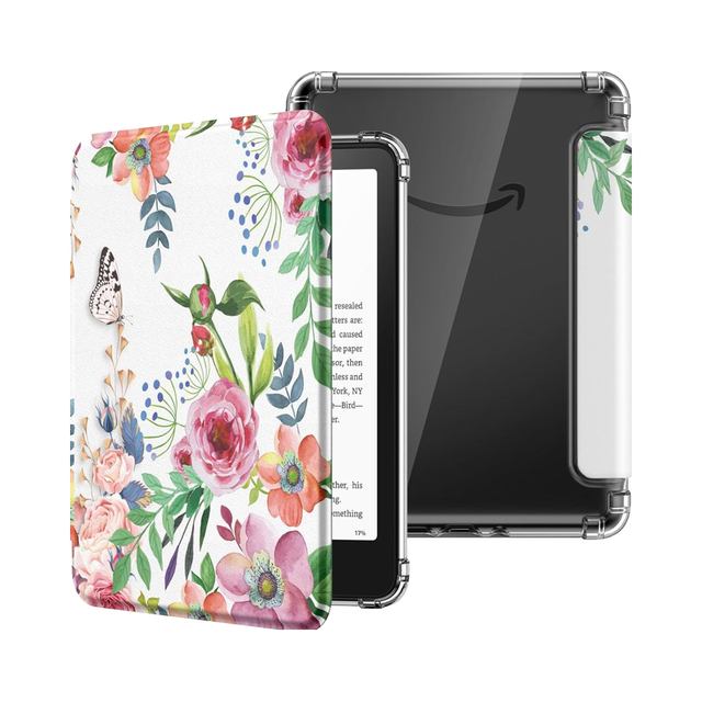 MoKo All-New 7\" Ultra Clear Soft Flexible Transparent TPU Back Cover 2024 Kindle Paperwhite 12th Gen Light Shell Case