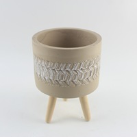 Pots en ciment au design classique, légers et transportables, pour plantes d'intérieur et d'extérieur, décorations de jardin suspendues