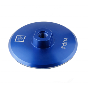 Adaptateurs de support en aluminium SUMO de 4 pouces avec filetage M14, tampons OEM pour meuleuse d'angle, certifiés ISO9001 - Product Image 2