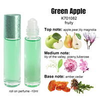 Parfum Roll-on 10ml EDT Sans Alcool, Huile Essentielle Originale aux Phéromones, Notes de Rose, Vanille, Pomme, Musc, Jasmin - Meilleures Ventes