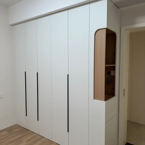 New Custom Adjustable <b>Portable</b> Bedroom <b>Wardrobe</b> with Nightstand Full-Height Single-Door Closet for Villa and Hotel Use - Product Image 2