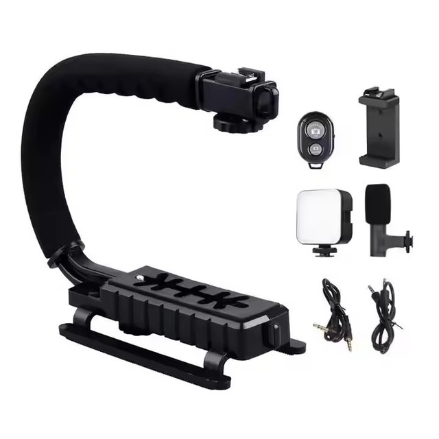 Cheap Item C Shape Flash Bracket Video Action Stabilizing Vlogging Microphone for Vlog Professional Photo and Video
