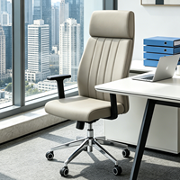 Chaise de bureau grande taille de haute qualité en PVC, vente en gros, chaise de direction à dossier haut, directement du fabricant