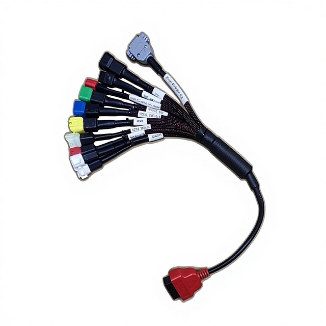 Motorcycle 1to11 for Analog Diagnosis Tool for Motorcycle OBD Fault Detection Cable Model OBD Motor Wiring Harness Defector