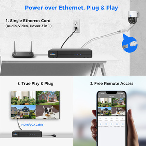 Hiseeu IP66 16CH Two-way Audio POE Outdoor PTZ <b>Cctv</b> Color Night Vision <b>Camera</b> Secured <b>System</b> PK-4HD985 <b>Camera</b> Security <b>System</b> PK - Product Image 4