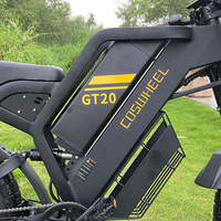 Almacén del Reino Unido 1000W Motor eléctrico Dirt Bike personalizado 50 KM/H 20 pulgadas Fat Tire Off Road 25AH bicicleta de montaña eléctrica