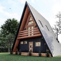 Zent petites maisons portables préfabriquées loft préfabriqué boutique bâtiment triangle maison de vacances avec climatisation