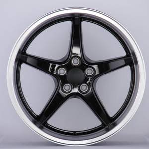 Groothandelsprijs Casting 18 Inch 8.5j 5X108 Wielen Vijf Spaken Zilver Machinaal Bewerkte Lip Diepe Schotel Legering Auto Velgen Voor <span class=keywords><strong>Volvo</strong></span> - Product Image 6