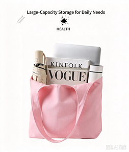 Bolsa de Mano de Lona en Blanco al por Mayor de Fábrica, Bolsa de Compras de Algodón Ecológica Colorida con Logotipo Personalizado, Bolsa de Hombro Reutilizable OEM/ODM - Product Image 4
