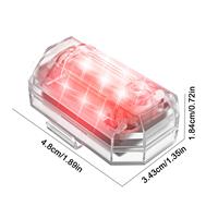 Kabellose Fernbedienung Stroboskop-Licht LED-Warnleuchte 7 Farben für Auto Motorrad Fahrrad RC-Drohne Blitz-Positionsanzeige-Lampe