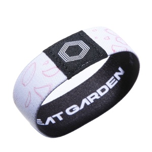Floridgift-<span class=keywords><strong>Bracelet</strong></span> élastique pour enfants, échantillon gratuit, en <span class=keywords><strong>tissu</strong></span> tissé personnalisé, en Polyester, pour <span class=keywords><strong>Festival</strong></span> - Product Image 3