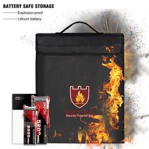 Waterproof Fireproof <strong>Briefcase</strong> Secure Document Bag for Business Fireproof Pouch Cash <strong>Box</strong> Laptop Bag Safe <strong>Storage</strong> File Envelope - Product Image 4